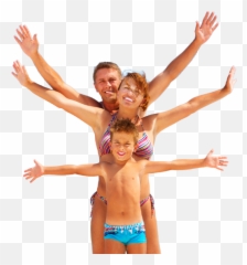 Family Beach Png 2 Image - Family At Beach Transparent,Beach Png