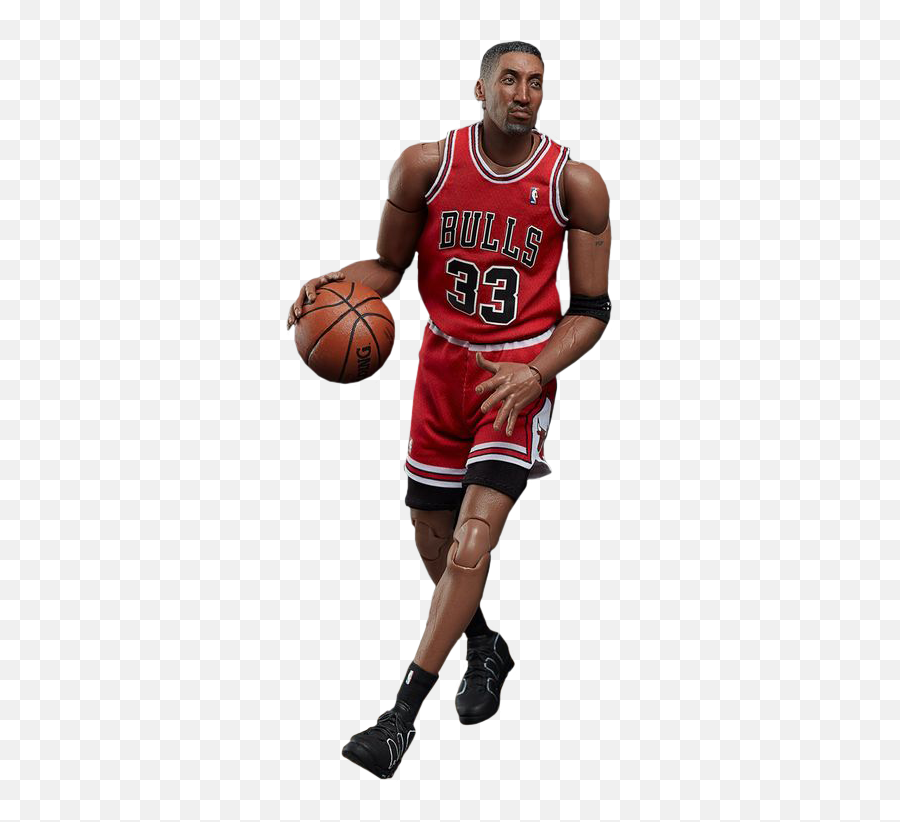 Scottie Pippen Full Body Transparent - Scottie Pippen Figure Png,Nba Basketball Png