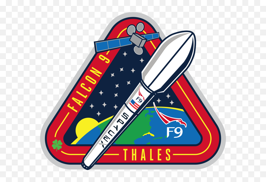 Spacex Falcon 9 Set To Launch Monday - Mission Patches Falcon Heavy Png,Falcon Heavy Logo