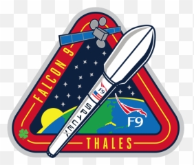 Spacex Falcon 9 Set To Launch Monday - Mission Patches Falcon Heavy Png,Falcon Heavy Logo