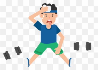Man Tired After Workout Cartoon - Transparent Exercise Cartoon Png,Workout Png