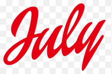 July Png Transparent Images Free Download - Calligraphy,July Png