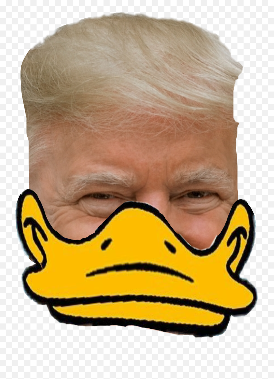 Freetoedit Trump Donald Sticker By Pimvdhoek - Donald Duck Trump Png,Trump Face Transparent Background