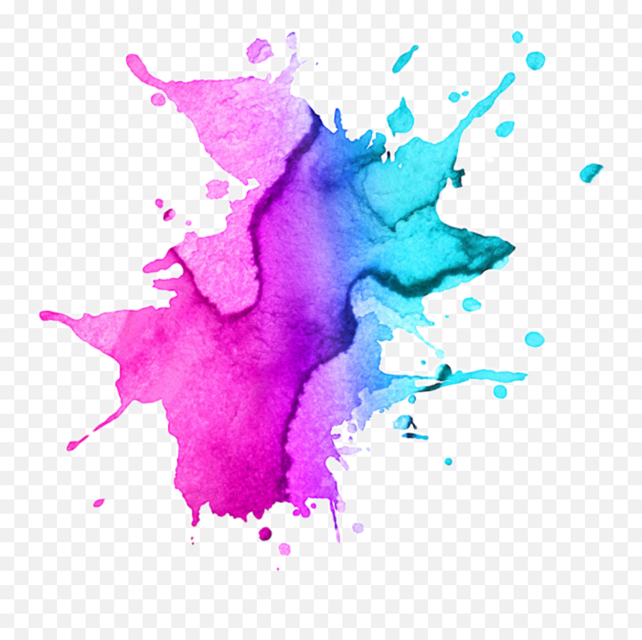 Download Hd Watercolor Paint Splatter Png Image Royalty Free - Watercolor Splash Png,Paint Splotch Png