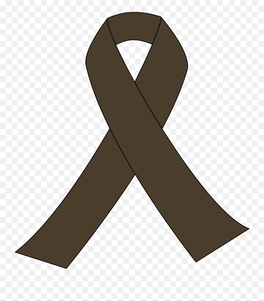 Brown Awareness Ribbon Png Svg Clip - Cancer Awareness Ribbon Svg,Cancer Ribbon Png