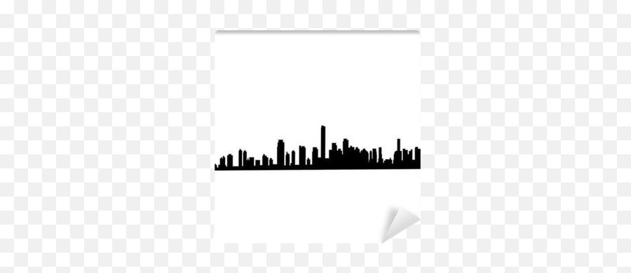 City Silhouette Wall Mural U2022 Pixers - We Live To Change Vertical Png,City Silhouette Png