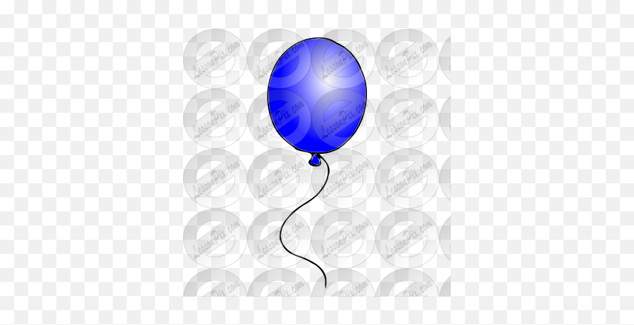 Blue Balloon Picture For Classroom Therapy Use - Great Dot Png,Blue Balloon Png