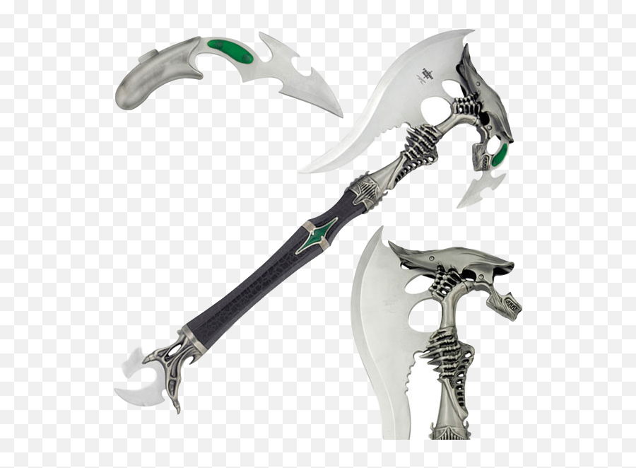 Fantasy Alien Battle Axe With Mini Dagger - Alien Battle Axe Png,Battle Axe Png