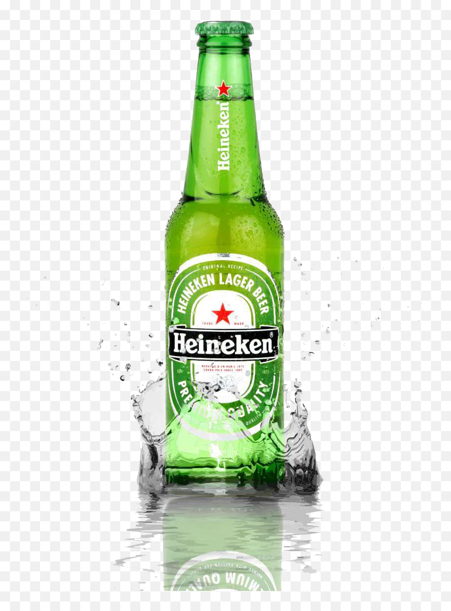 Download Kind Bottles Splashing Water Beer Products In Png Heineken Bottle