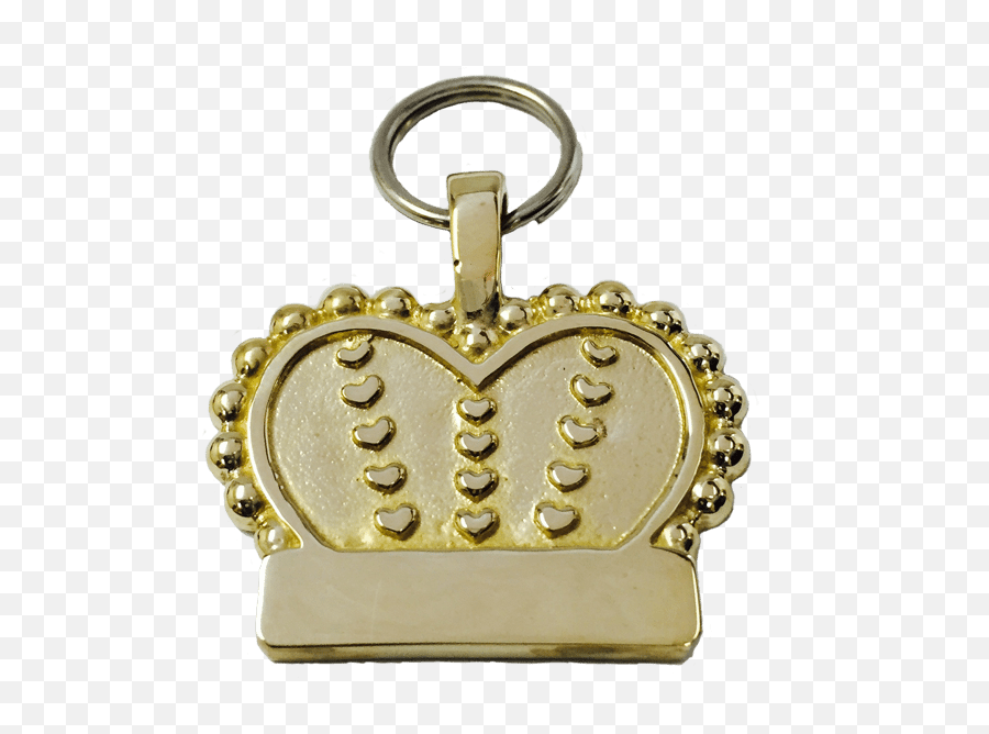 Cr01 - B Small Bronze Crown U0026 Heart Tag Gold Png,Heart Crown Transparent