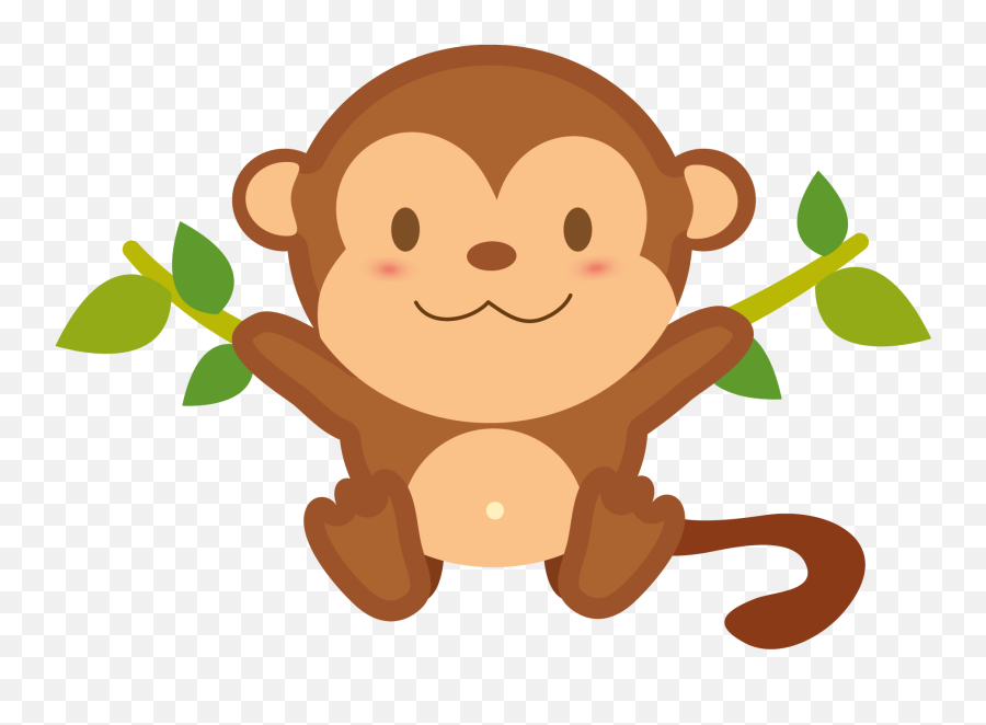 Monkey Clipart Transparent - Transparent Background Monkey Cartoon Png,Monkey Transparent Background