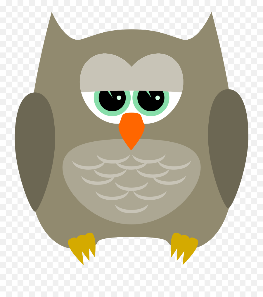 Owl Silhouette Cute - Great Horned Owl Png,Owl Silhouette Png