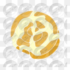 Cinnamon Roll Stencil For Classroom Therapy Use - Great Circle Png,Cinnamoroll Transparent