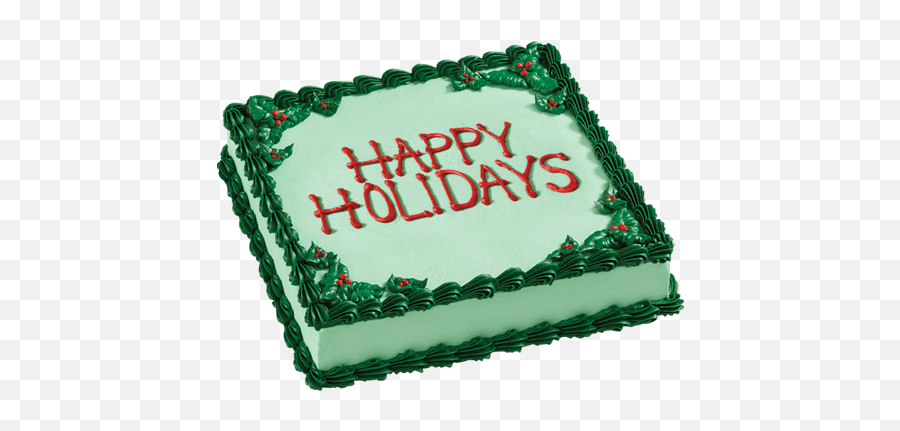 Happy Holidays Square Ice Cream Cake Carvel Shop - Christmas Cake Carvel Png,Happy Holidays Icon