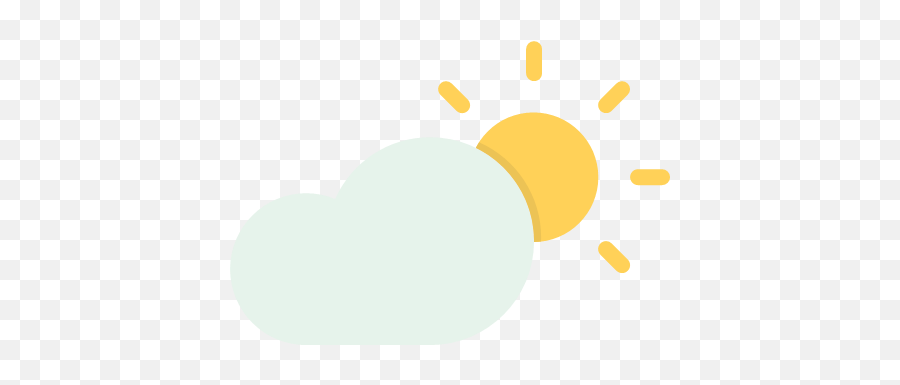 Cloudy Day Forecast Sun Sunny Weather Png Icon
