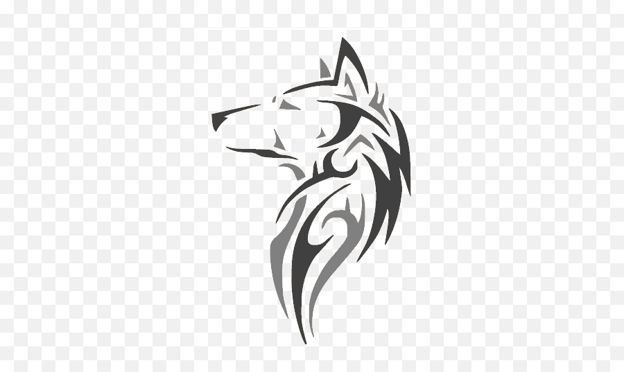 Modelling U2014 Jennings Brower - Tribal Wolf Silhouette Drawing Png,Gray Outline Bicep Icon With Transparent Background