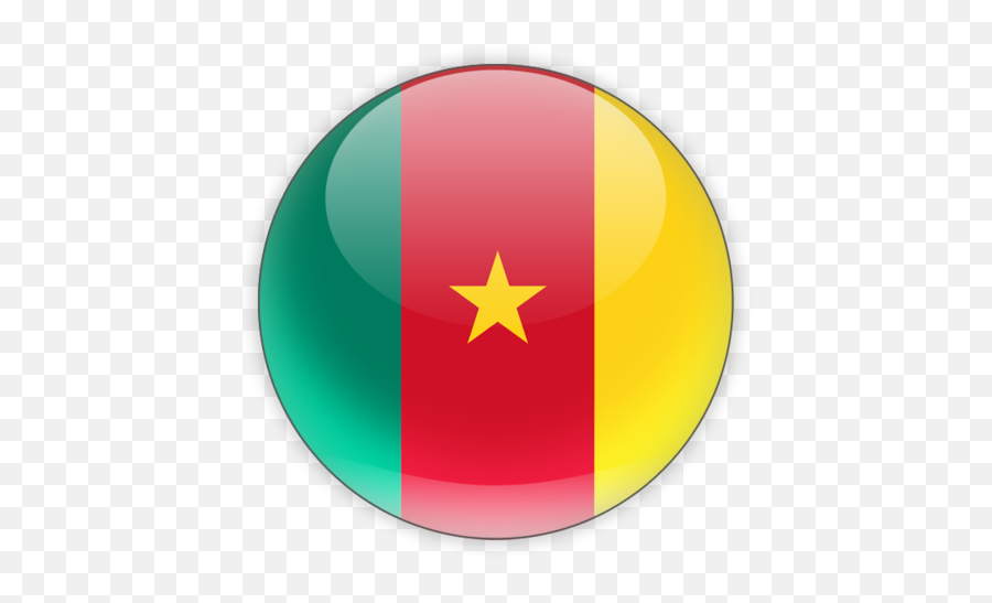 Round Icon Illustration Of Flag Cameroon - Cameroon Flag Icon Png,Round Flag Icon