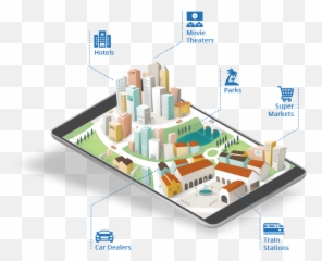 Mobile Advertising Geofencing - Geotargeting Proxera Big Cities Vs Small Towns png