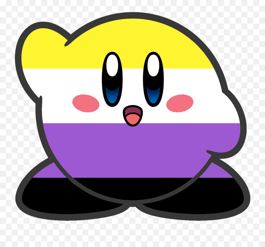 Kirby Is A Hethem Non - Binary Icon Rlgbt Kirby Gallery Png,Lgbt Icon