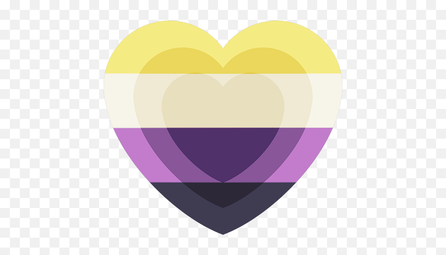 Call Me Fighter Lover U2014 Aroaesflags Nonbinary Heart - Heart Png,Purple Heart Emoji Png