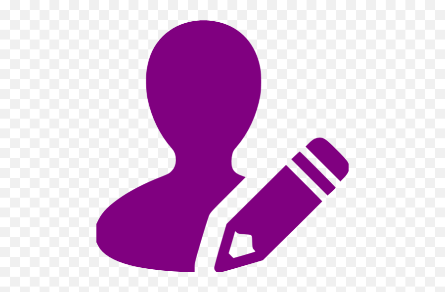 Purple Edit User Icon - Free Purple User Icons Pencil Icon Png Transparent,User Colored Icon