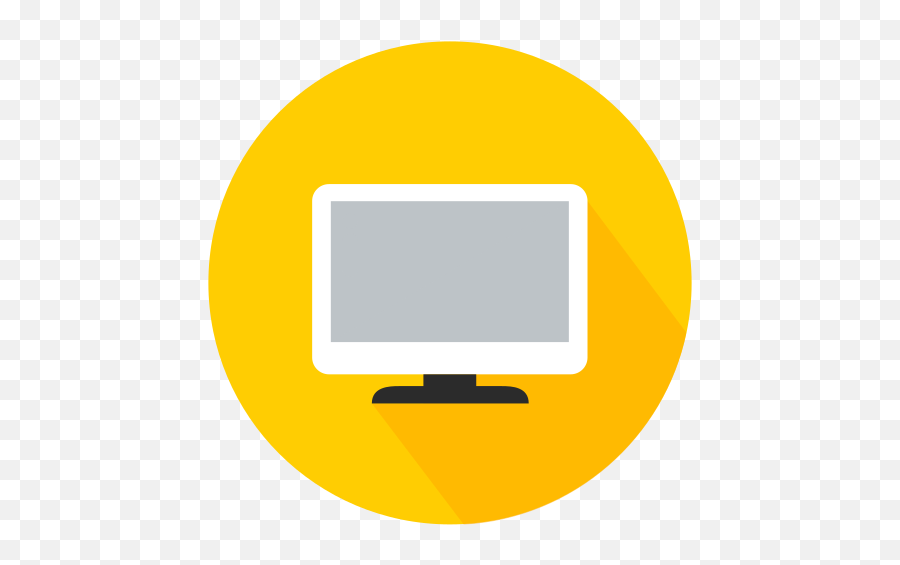 Screen Monitor Free Icon - Iconiconscom Monitor Yellow Icon Transparent Png,Pc Monitor Icon