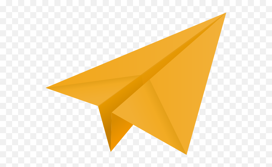 Light Orange Paper Plane Aeroplane Vector Icon Data - Vector Paper Airplane Png,Plane Icon Vector
