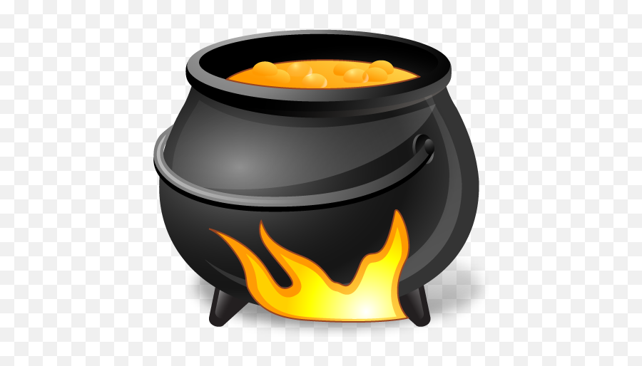 Cauldron Icon - Vista Halloween Emoticons Softiconscom Caldeirão Png,Witch Png Icon