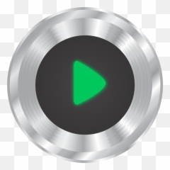 Free Silver Music Button Play 1200445 Png With Transparent - Music