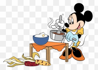 Yespress Hd Ultra Thanksgiving Mickey Mouse Clipart Png - Minnie Mouse Cooking Clipart,Minnie Ears Png