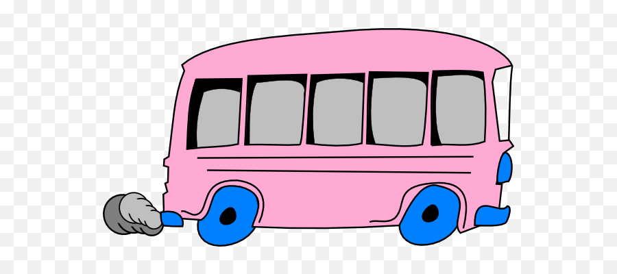 Download Pink School Bus Clip Art - Outline Of A Bus Png,School Bus Clipart Png