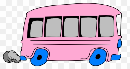 Download Pink School Bus Clip Art - Outline Of A Bus Png,School Bus Clipart Png