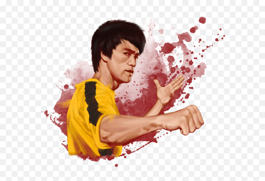 Bruce Made Significant Contributions - Ink Splatter Png,Bruce Lee Png