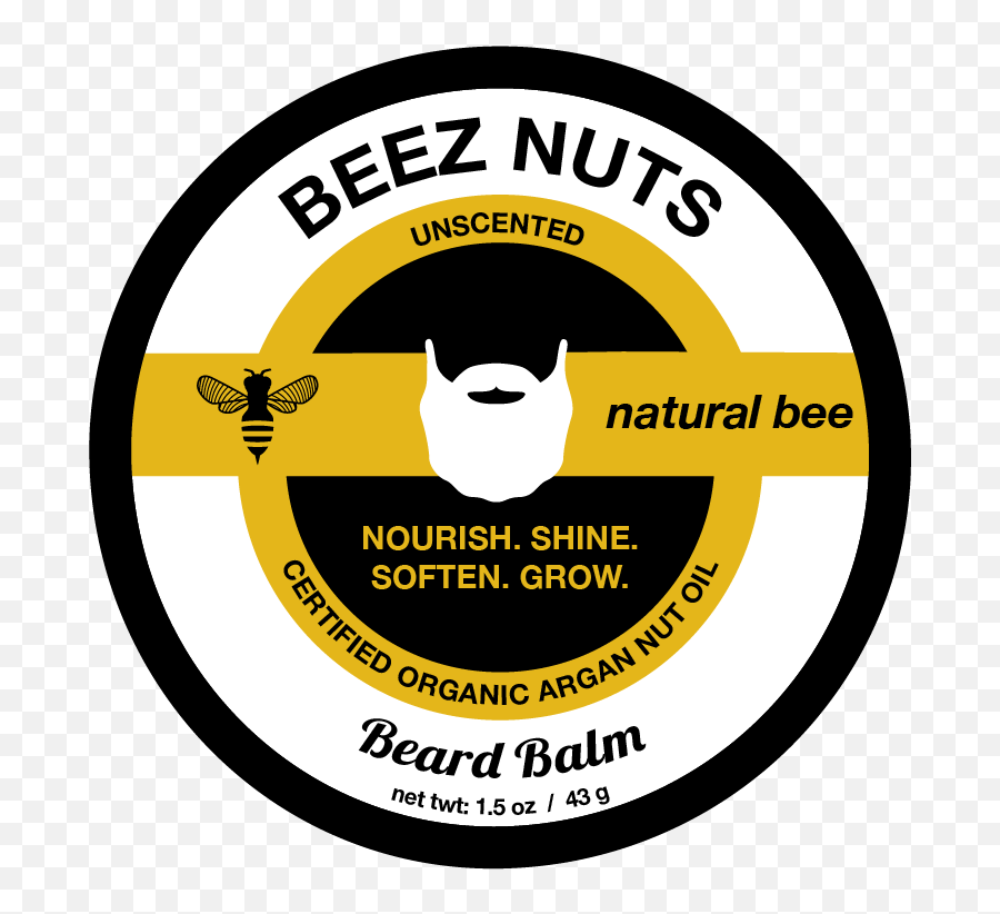 Natural Bee Beard Balm Label Front - National Border Patrol Museum Png,Us Army Logo Transparent
