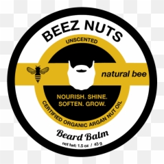 Natural Bee Beard Balm Label Front - National Border Patrol Museum png