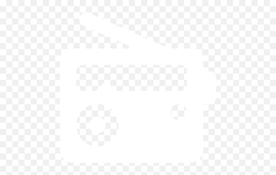 White Radio 4 Icon - Transparent White Radio Icon Png,Radio Png