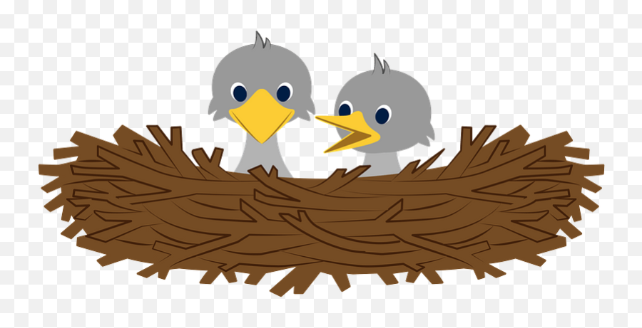 Bird Nest Clipart - Birds In Nest Clipart Png,Bird Nest Png
