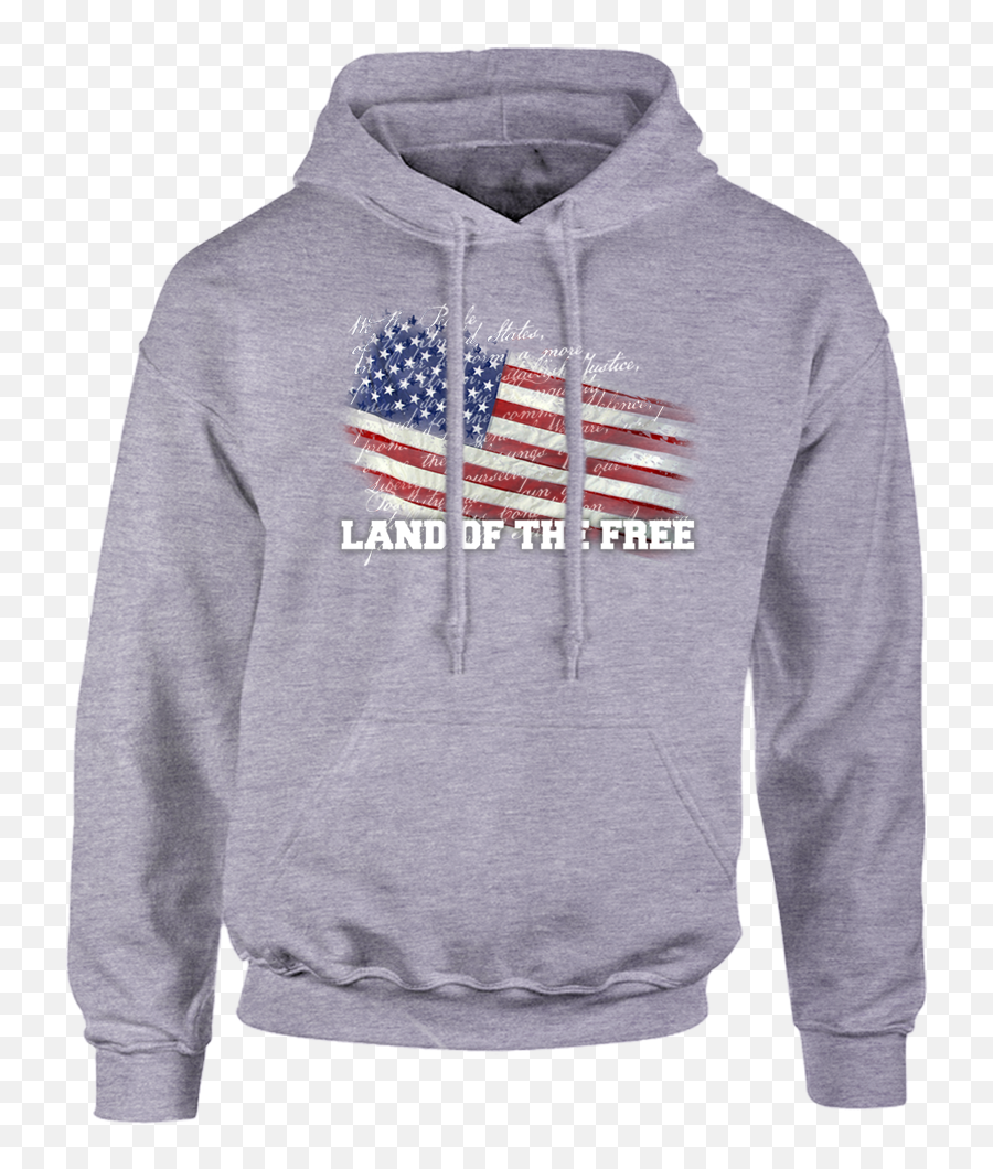 Land Of The Free Vintage American Flag Hoodie Fleece Pullover - Sidemen Pastel Blue Hoodie Png,American Flag Png Free