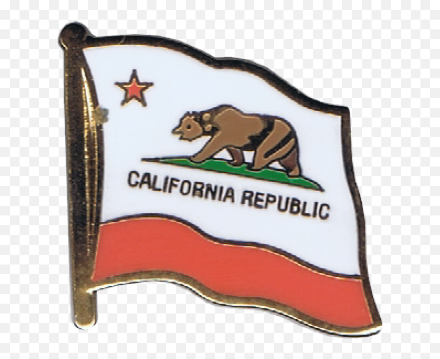 Buy Usa California Flag Pins - Brown Bear Png,California Flag Png