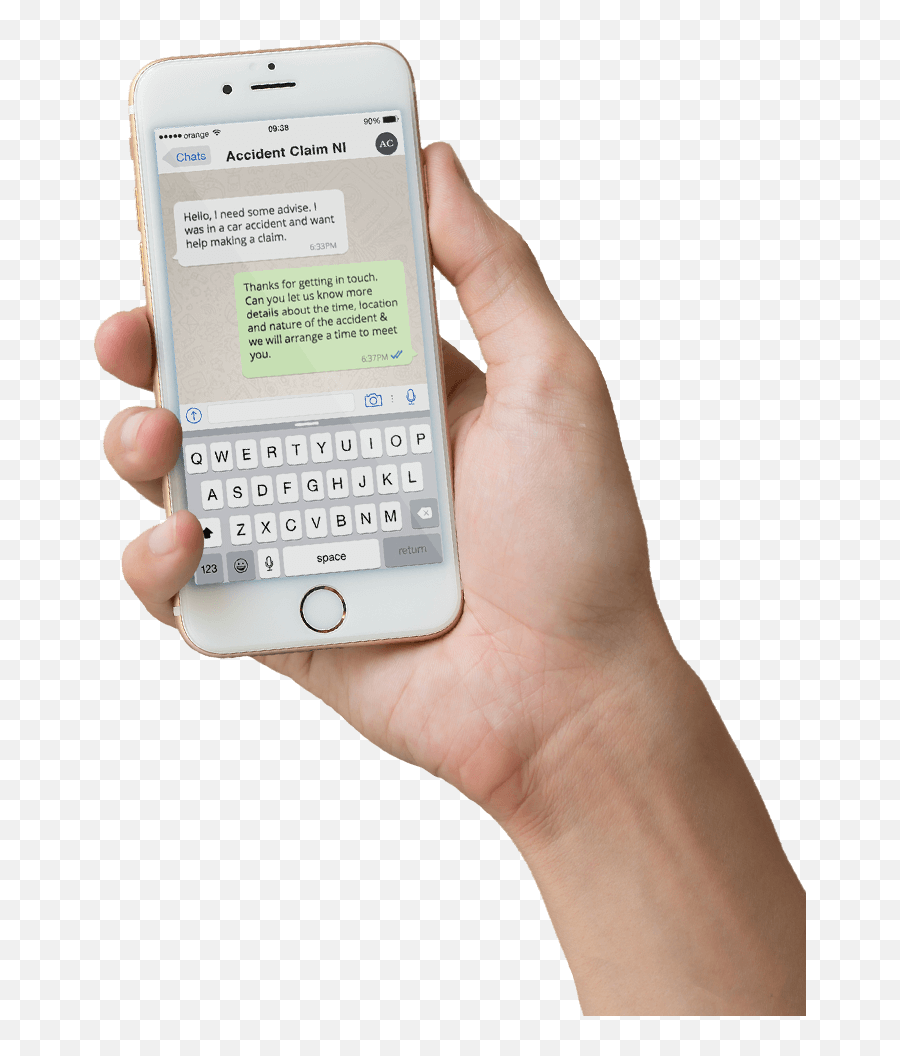 Hand Holding Cell Phone Png - Whatsapp Cell Phone Png,Hand Holding Phone Png