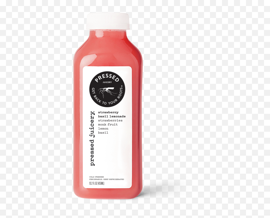 Download Strawberry Basil Lemonade - Pressed Juicery Celery Blueprint Juice Nutrition Label Png,Lemonade Png