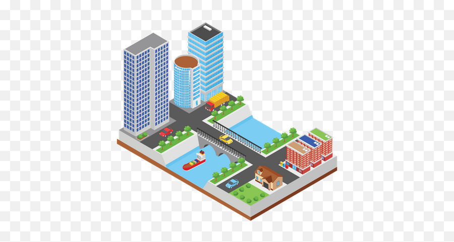 Premium City Buildings Illustration Download In Png U0026 Vector Format - Metropolitan Area,City Buildings Png