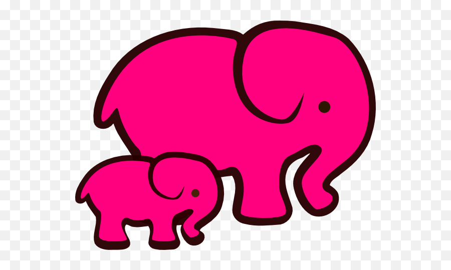 White Elephant Cartoon - Clipart Best Mom And Baby Elephant Png,White Elephant Png