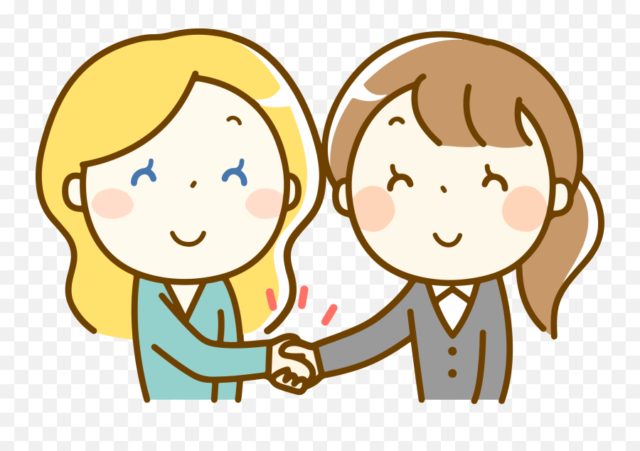Download Free Png Women Handshake - Dlpngcom Speaking With A Partner,Hand Shake Png