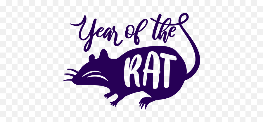 Year Of The Rat Chinese - Transparent Png U0026 Svg Vector File Punxsutawney Phil,Rat Png