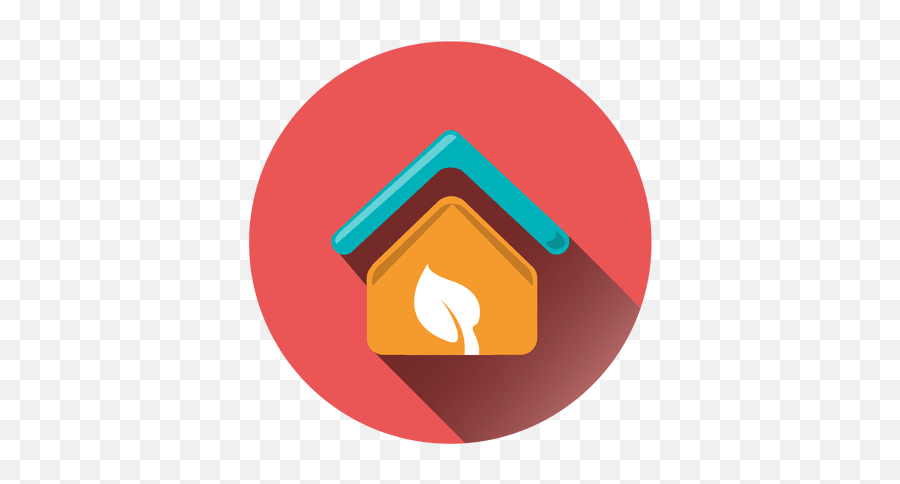 House Leaf Circle Icon - Transparent Png U0026 Svg Vector File Icon Circle House Png,House Png Icon