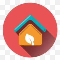 House Leaf Circle Icon - Transparent PNG u0026 SVG vector file Icon Circle Png