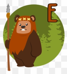 E Is For Ewok By Mawscm - Ewok Vector Png,Ewok Png