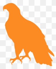Standing Bald Eagle Silhouette - Free Vector Silhouettes png