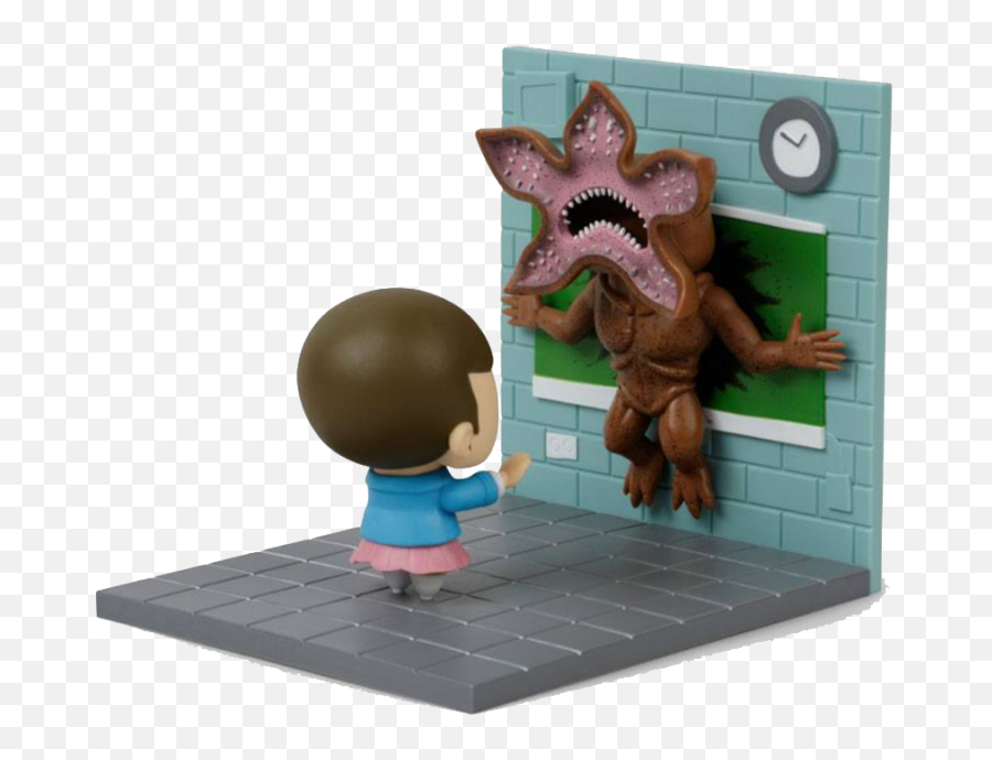 Download Hd Stranger Things Diorama Eleven Vs Demogorgon Lc - Eleven Vs Demogorgon Funko Png,Demogorgon Png